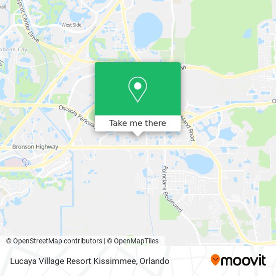 Mapa de Lucaya Village Resort Kissimmee