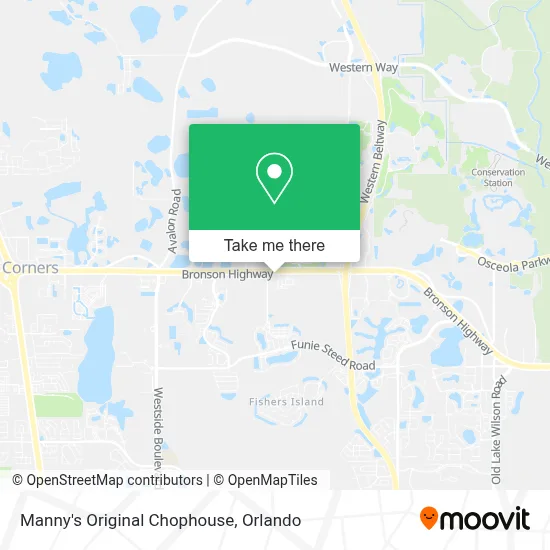 Manny's Original Chophouse map