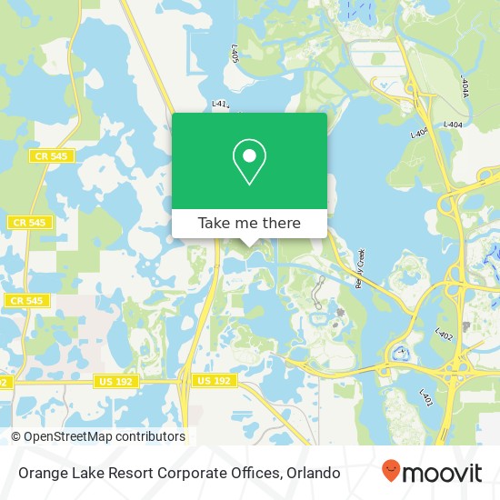 Orange Lake Resort Corporate Offices map