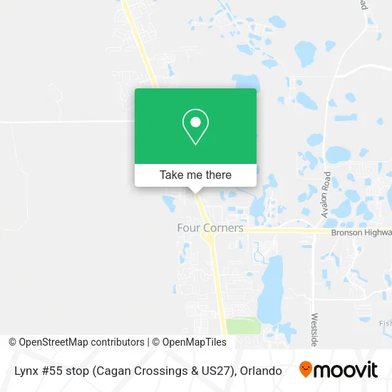 Lynx #55 stop (Cagan Crossings & US27) map