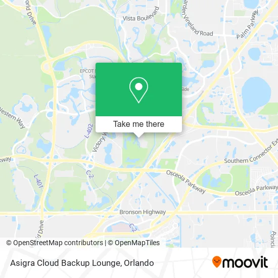 Mapa de Asigra Cloud Backup Lounge