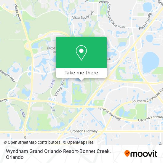 Wyndham Grand Orlando Resort-Bonnet Creek map
