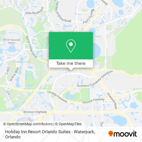 Holiday Inn Resort Orlando Suites - Waterpark map