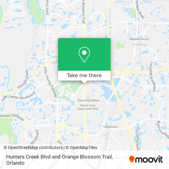 Mapa de Hunters Creek Blvd and Orange Blossom Trail
