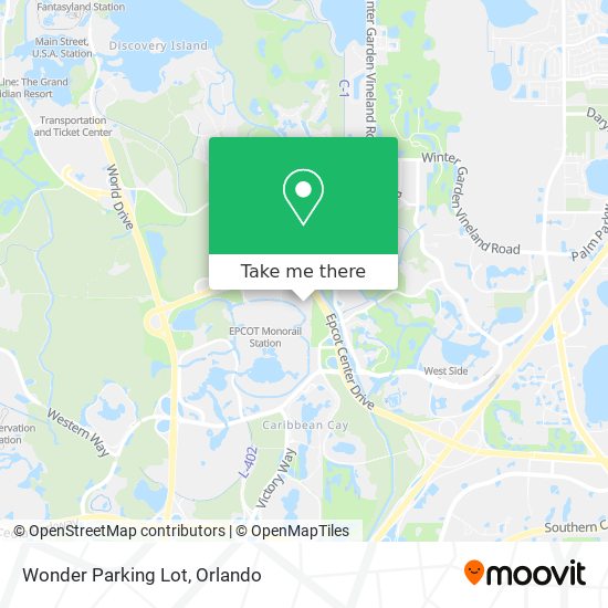 Wonder Parking Lot map