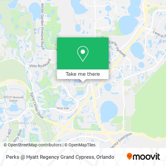 Mapa de Perks @ Hyatt Regency Grand Cypress