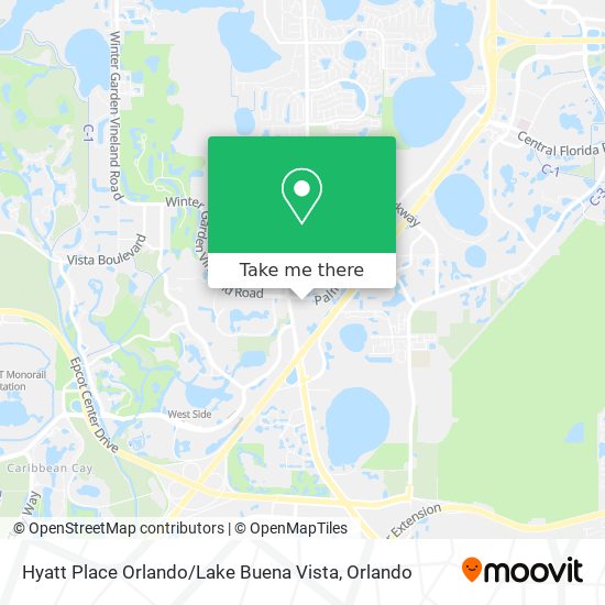 Hyatt Place Orlando / Lake Buena Vista map