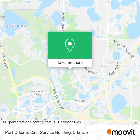 Port Orleans Cast Service Building map