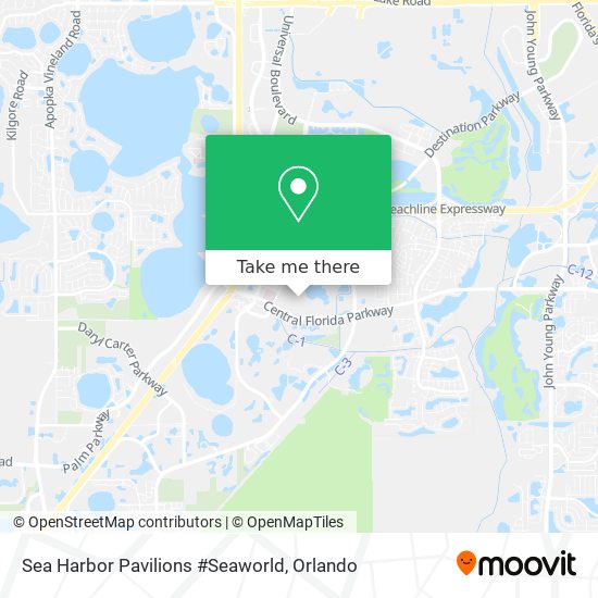 Mapa de Sea Harbor Pavilions #Seaworld