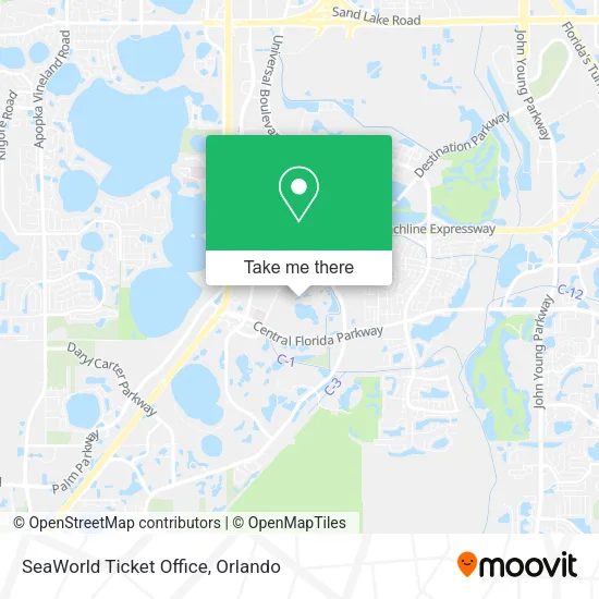 SeaWorld Ticket Office map