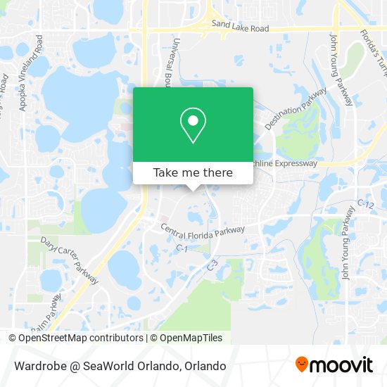 Wardrobe @ SeaWorld Orlando map