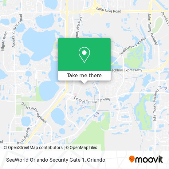 SeaWorld Orlando Security Gate 1 map