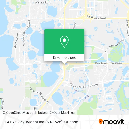 Mapa de I-4 Exit 72 / BeachLine (S.R. 528)