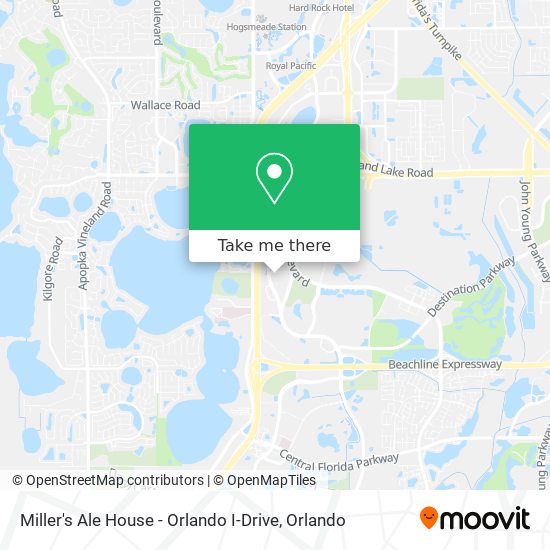 Miller's Ale House - Orlando I-Drive map