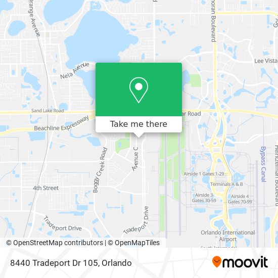 8440 Tradeport Dr 105 map