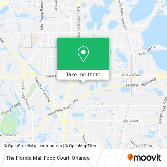 Mapa de The Florida Mall Food Court
