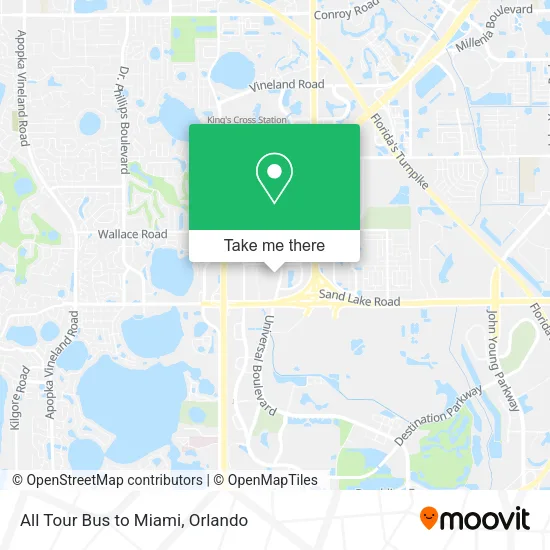Mapa de All Tour Bus to Miami