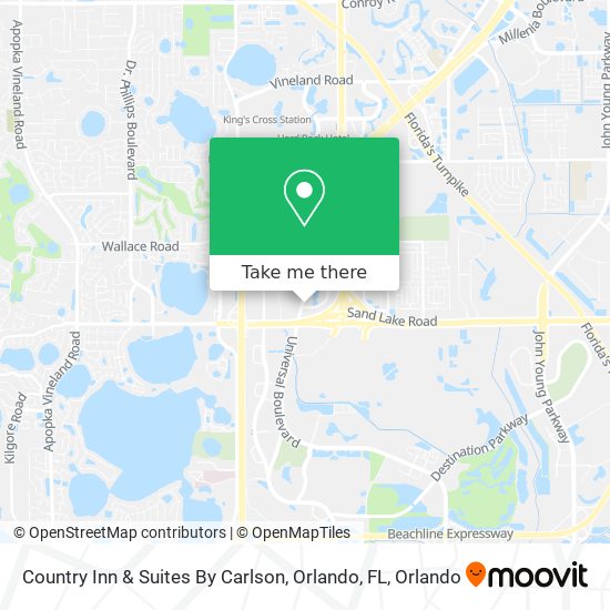 Mapa de Country Inn & Suites By Carlson, Orlando, FL