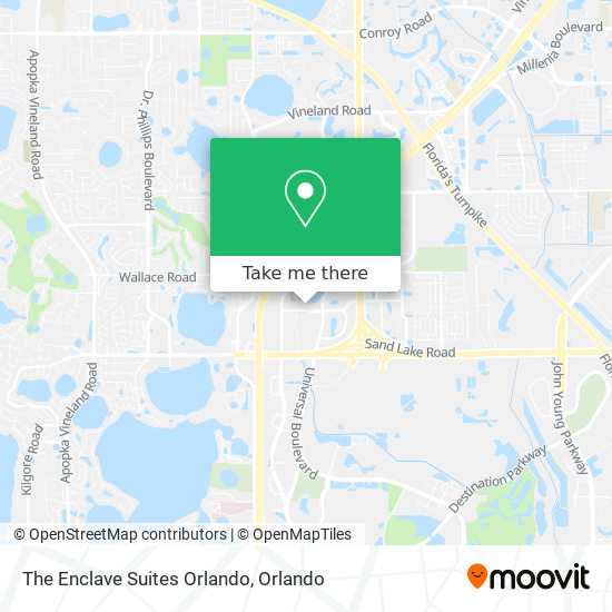Mapa de The Enclave Suites Orlando