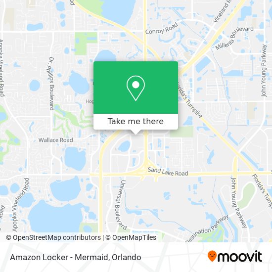 Mapa de Amazon Locker - Mermaid