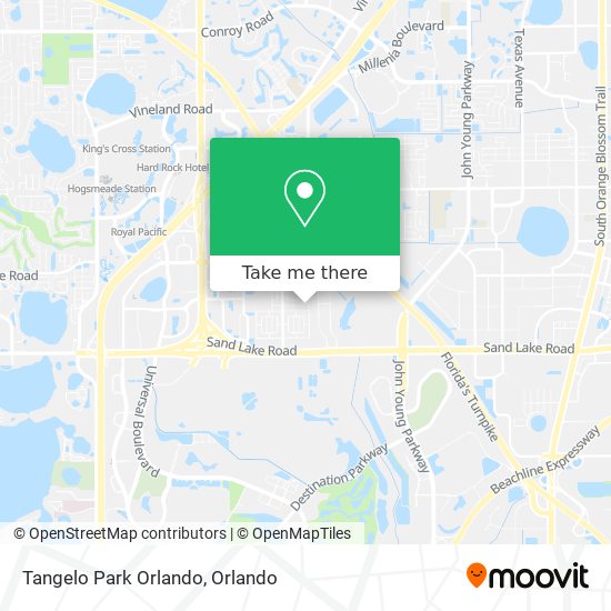 Tangelo Park Orlando map