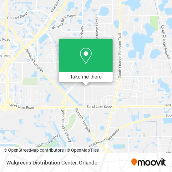 Mapa de Walgreens Distribution Center