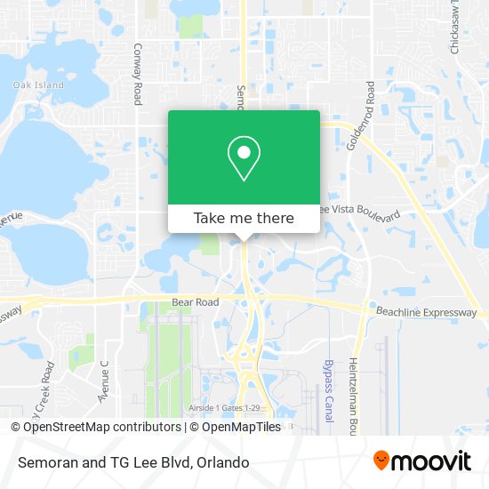 Mapa de Semoran and TG Lee Blvd