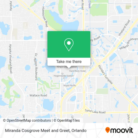 Mapa de Miranda Cosgrove Meet and Greet