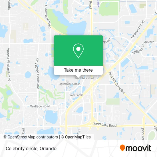 Mapa de Celebrity circle