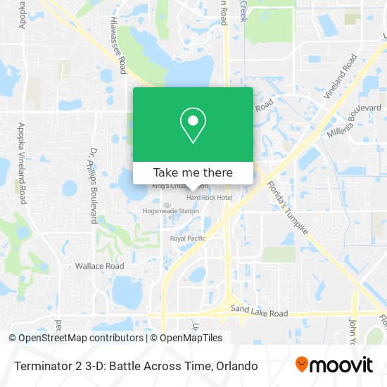Terminator 2 3-D: Battle Across Time map