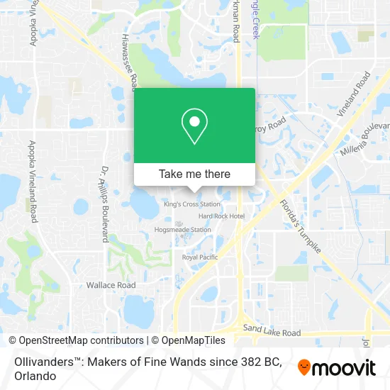 Ollivanders™: Makers of Fine Wands since 382 BC map