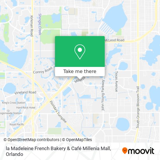 la Madeleine French Bakery & Café Millenia Mall map