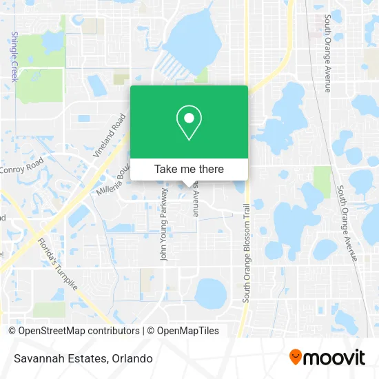 Savannah Estates map