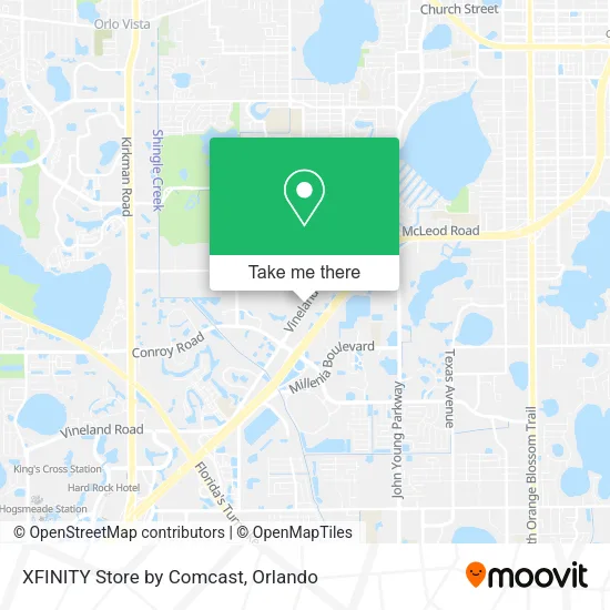 XFINITY Store by Comcast map