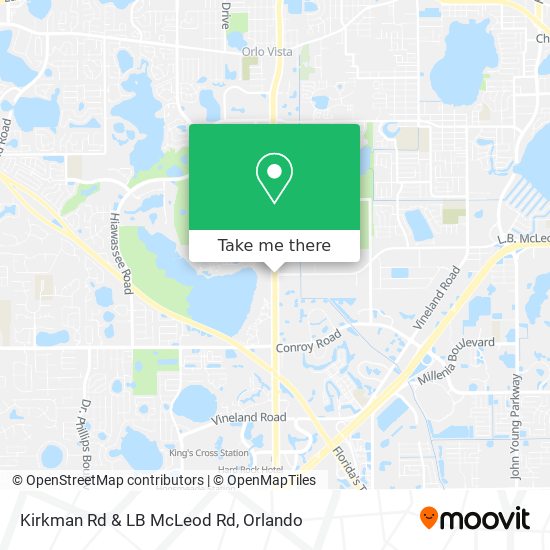 Kirkman Rd & LB McLeod Rd map