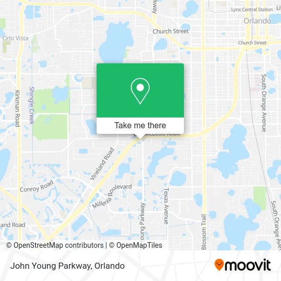 John Young Parkway map