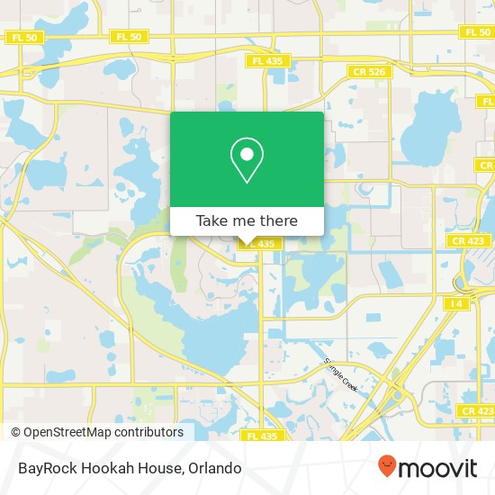 BayRock Hookah House map