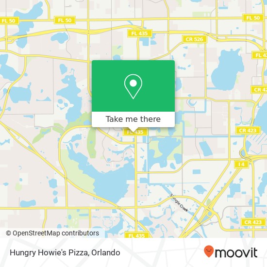 Mapa de Hungry Howie's Pizza