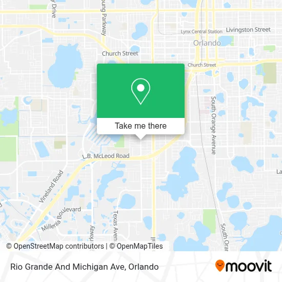 Rio Grande And Michigan Ave map