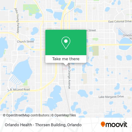 Orlando Health - Thorsen Building map