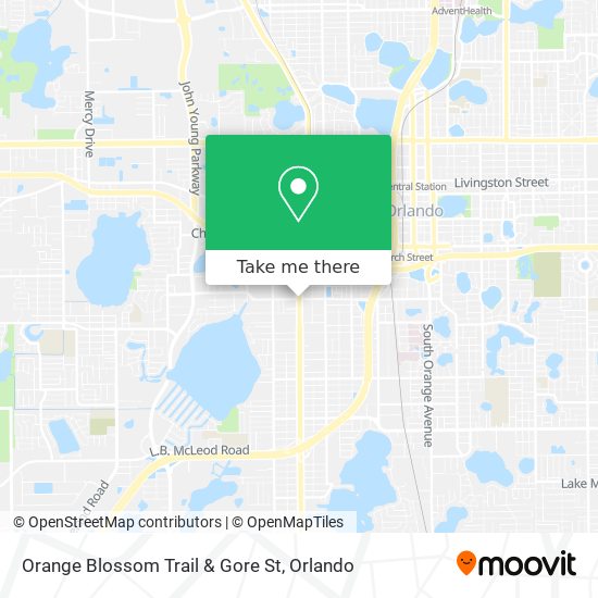 Mapa de Orange Blossom Trail & Gore St