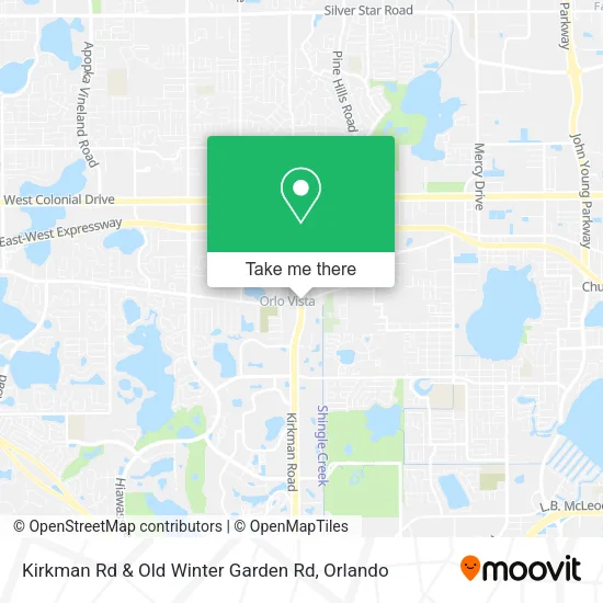 Mapa de Kirkman Rd & Old Winter Garden Rd