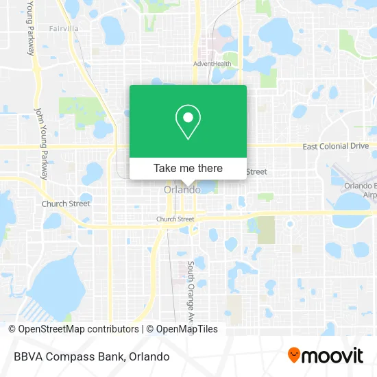 Mapa de BBVA Compass Bank