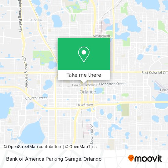 Bank of America Parking Garage map