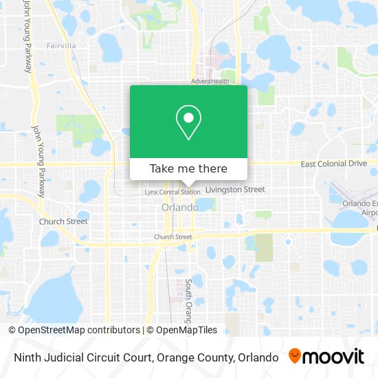 Ninth Judicial Circuit Court, Orange County map