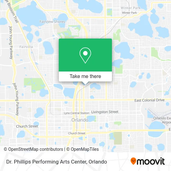 Dr. Phillips Performing Arts Center map