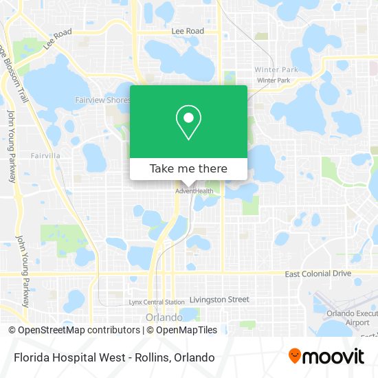 Mapa de Florida Hospital West - Rollins