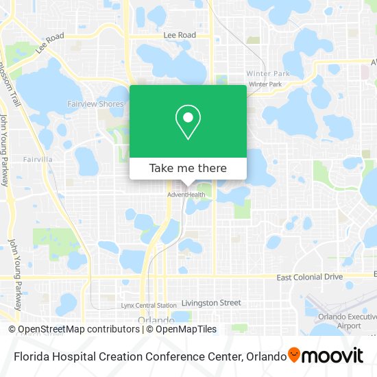 Mapa de Florida Hospital Creation Conference Center