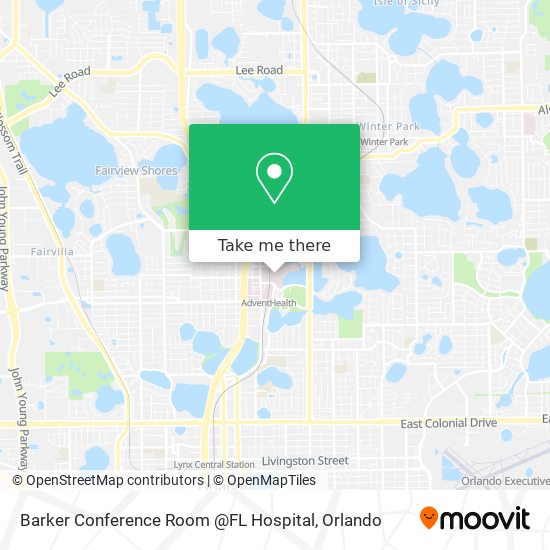 How to get to Barker Conference Room FL Hospital in Orlando by