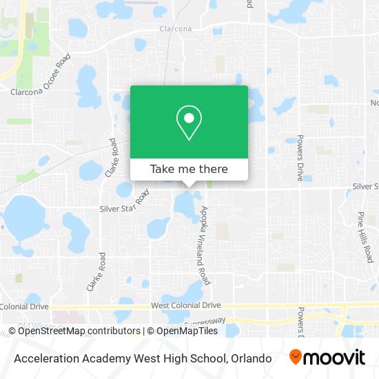 Mapa de Acceleration Academy West High School